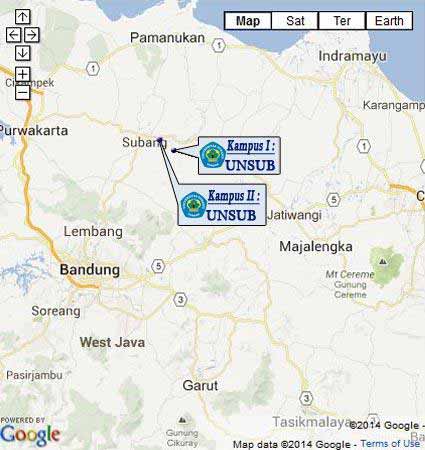 Campus Location Map University of Subang West Java Nomor